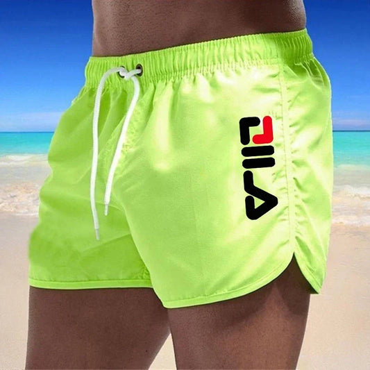 men's summer swimwear, breathing board shorts, men's surfing swimwear, fitness training shorts, casual printed beach shorts