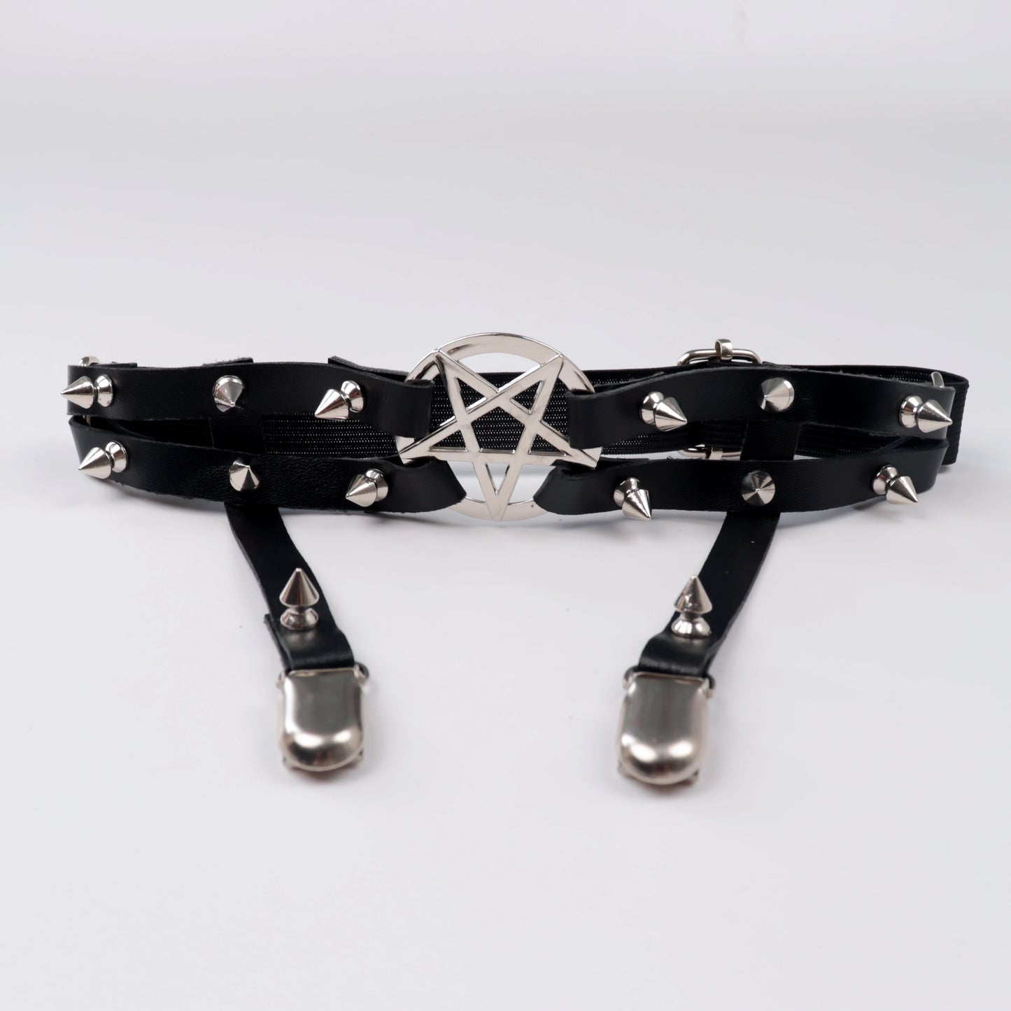Leg Strap Garter Belt Pentagram Thigh Harness Women Girls Goth Accessories Jewelry