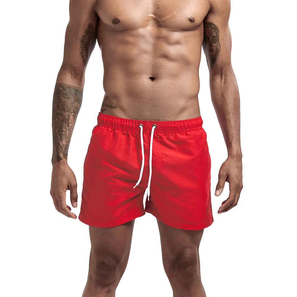 Men's Quick Dry Board Shorts Swim Trunks Bathing Suit Breathable Drawstring With Pockets for Surfing Beach Casual Summer