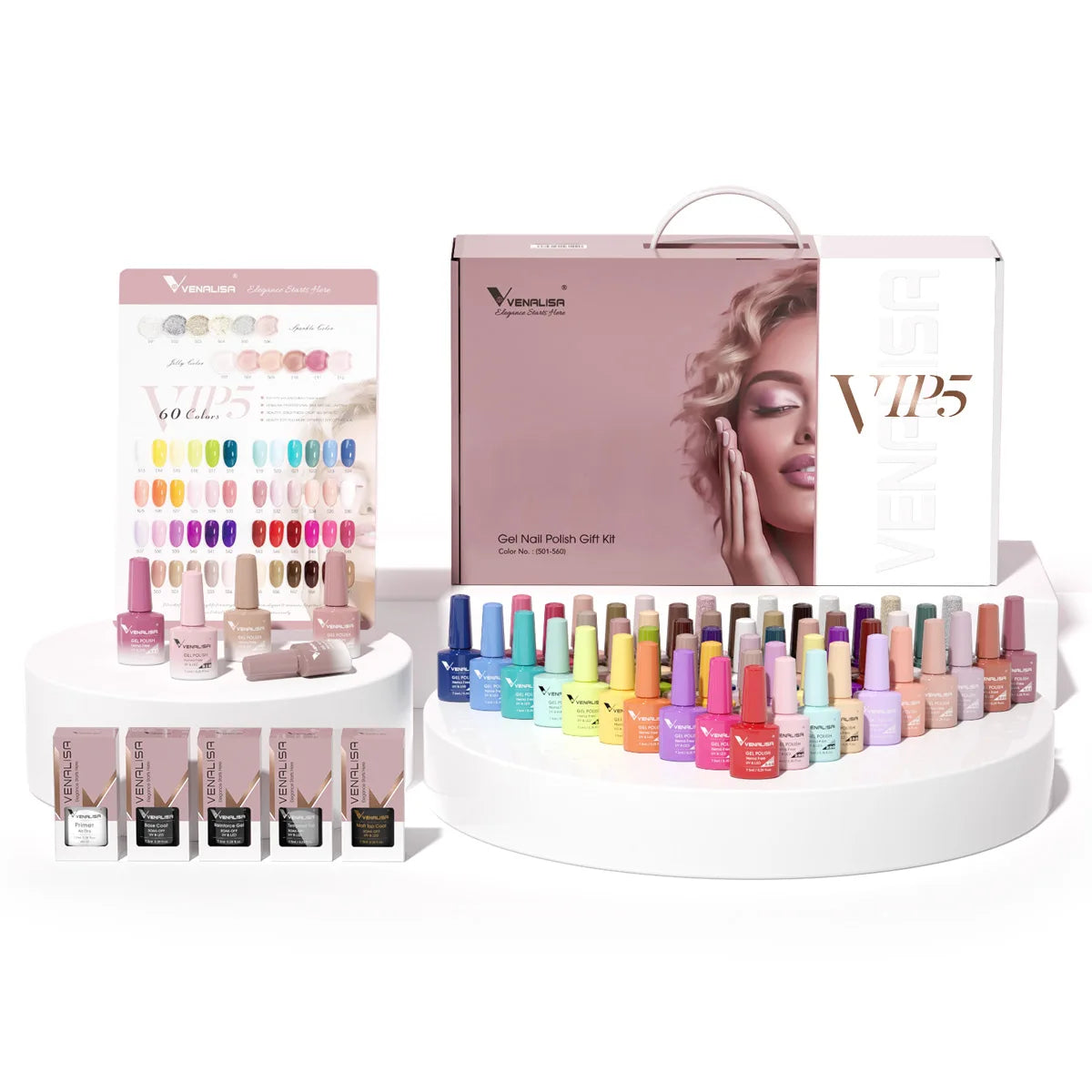 Nail Gel Polish with Color Display For New Learner Nail  Gel Varnish Branded Suitcase