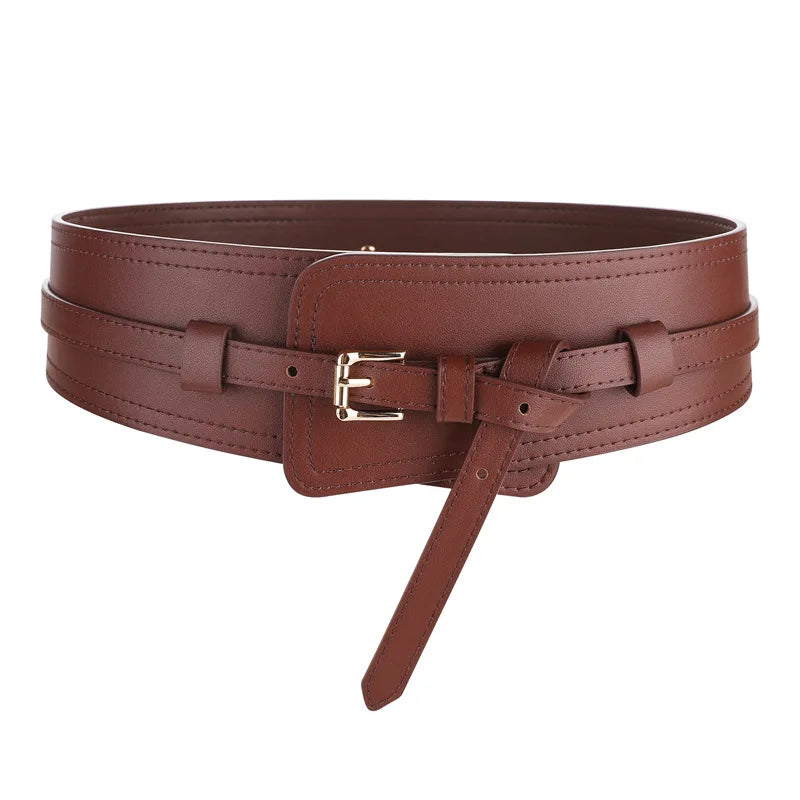 Wide Belt Style Genuine Leather Belt