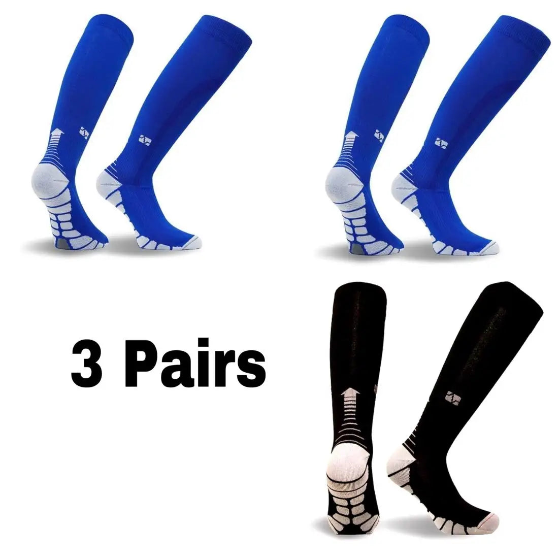 Compression Socks Knee High 20-30 Mmhg Fit Medical Edema Diabetes Varicose Veins Running Marathon Compression Sports Socks