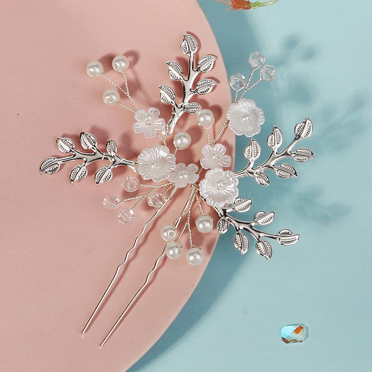 Hairpin Hair Jewelry Non-slip Hair Pins with Pearls  Long & Thick Hair
