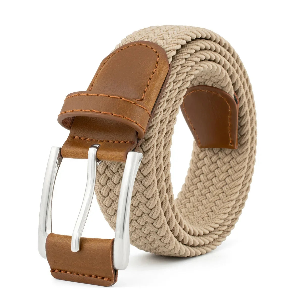 Stretch Woven Breathable Alloy Pin Buckle Belt for Men Women High Quality Casual Jeans Golf Canvas Multifunctional Outdoor Belt