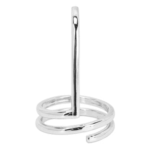 Decorative Nail Ring Fashion Fingertip Jewelry Nail Art Ring Ladies Wearing Nail Accessories Platinum