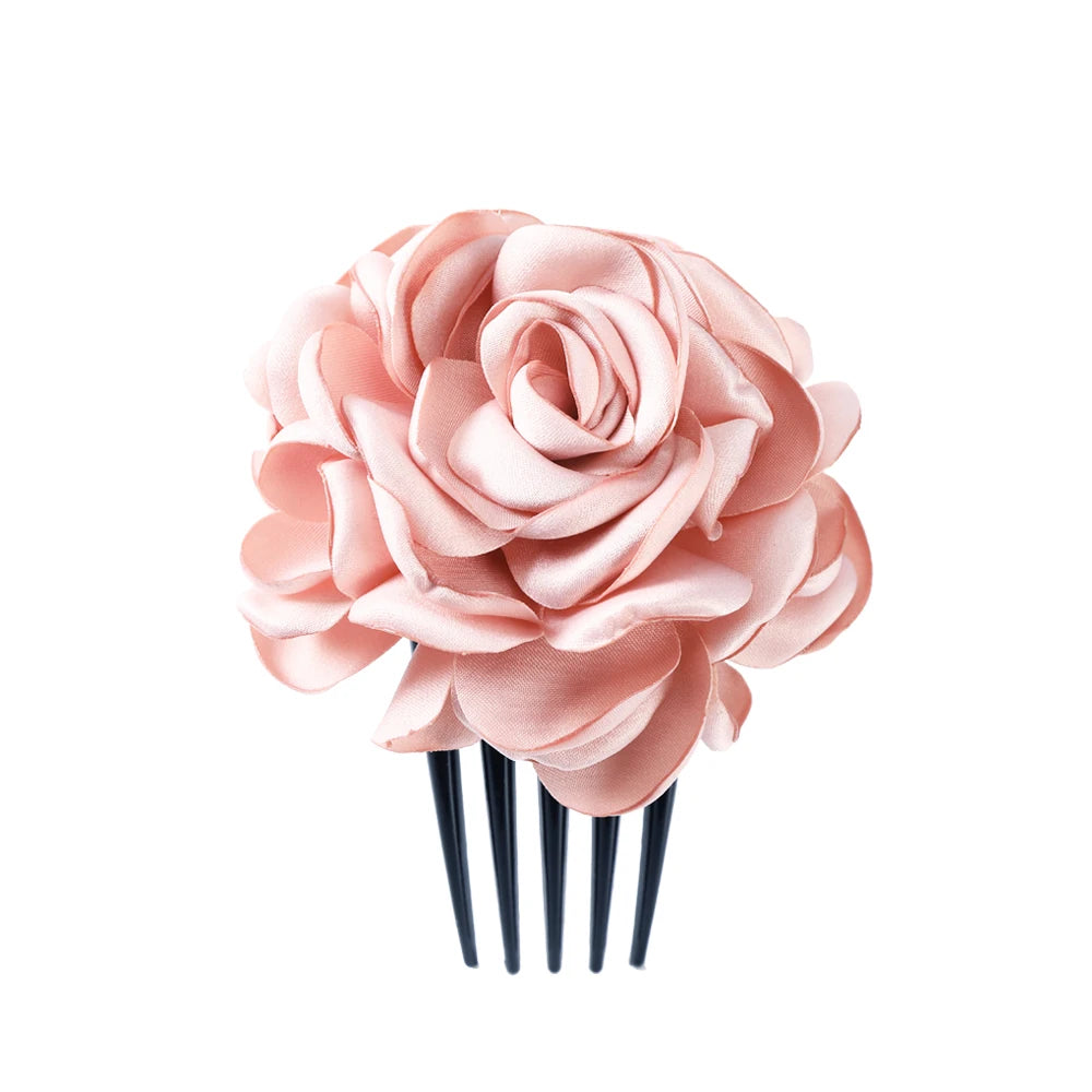 Flower Hair Comb Hairpin Bouquet Headdress Hair Combs Hair Accessories for Women Girls Floral Hairpins