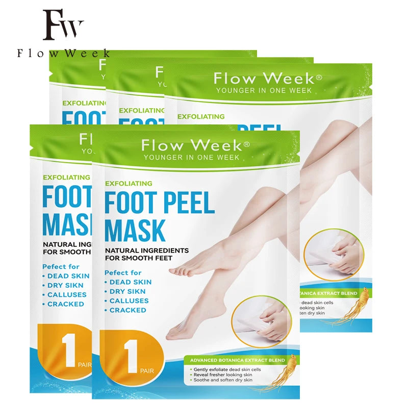 Foot Peel Mask, Exfoliating Peel Off Calluses Dead Skin Callus Remover Dry Cracked Feet, Baby Soft Smooth