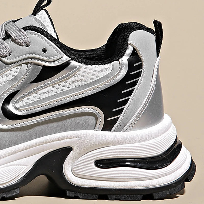 Sneakers  Sports Running Shoes Thick Sole Shoes  Fitness Vulcanize Shoes