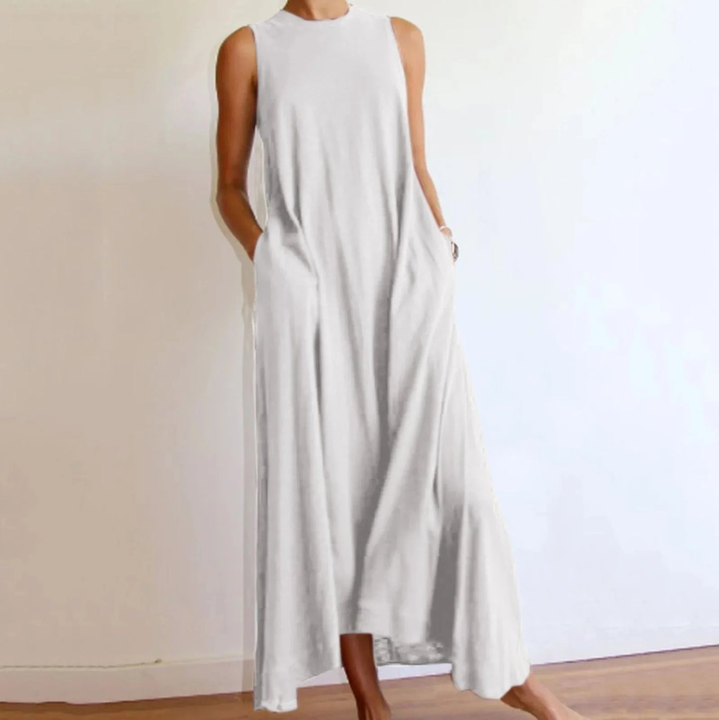 Plus Size Women's Knit Round Neck Dress Large Size  Best Seller Cross-Border