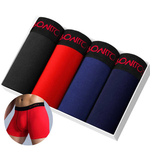 4pcs Cotton Boxers For Man Underwear Slip High Quality Men's Underpants Boxer Shorts Trunks