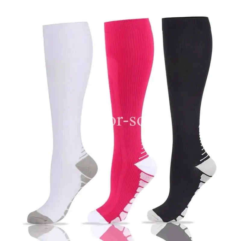 Compression Socks Knee High 20-30 Mmhg Fit Medical Edema Diabetes Varicose Veins Running Marathon Compression Sports Socks