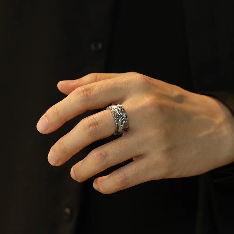XIYANIKE Vintage Hand Opening Finger Rings For Men Women Hip Hop Fashion