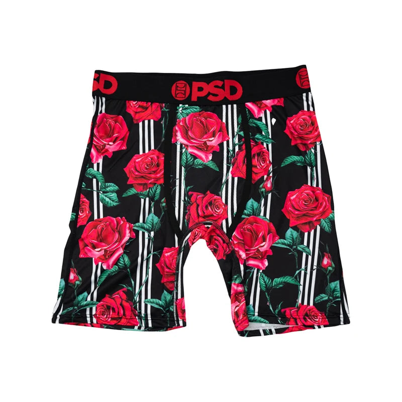 1Pcs Sexy Men Underwear Boxers Men's Panties Lingerie Breathable Printed Male Underpants Plus Size Man Boxer Briefs Mens Trunks