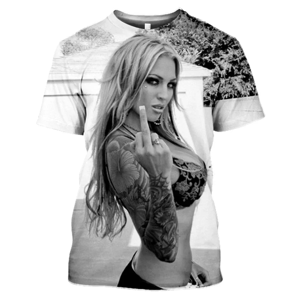 Summer Sexy Goddess 3d Print Men's/women's T-shirts Loose Casual Streetwear O-neck Short Sleeve Tops Tees Woman Clothes