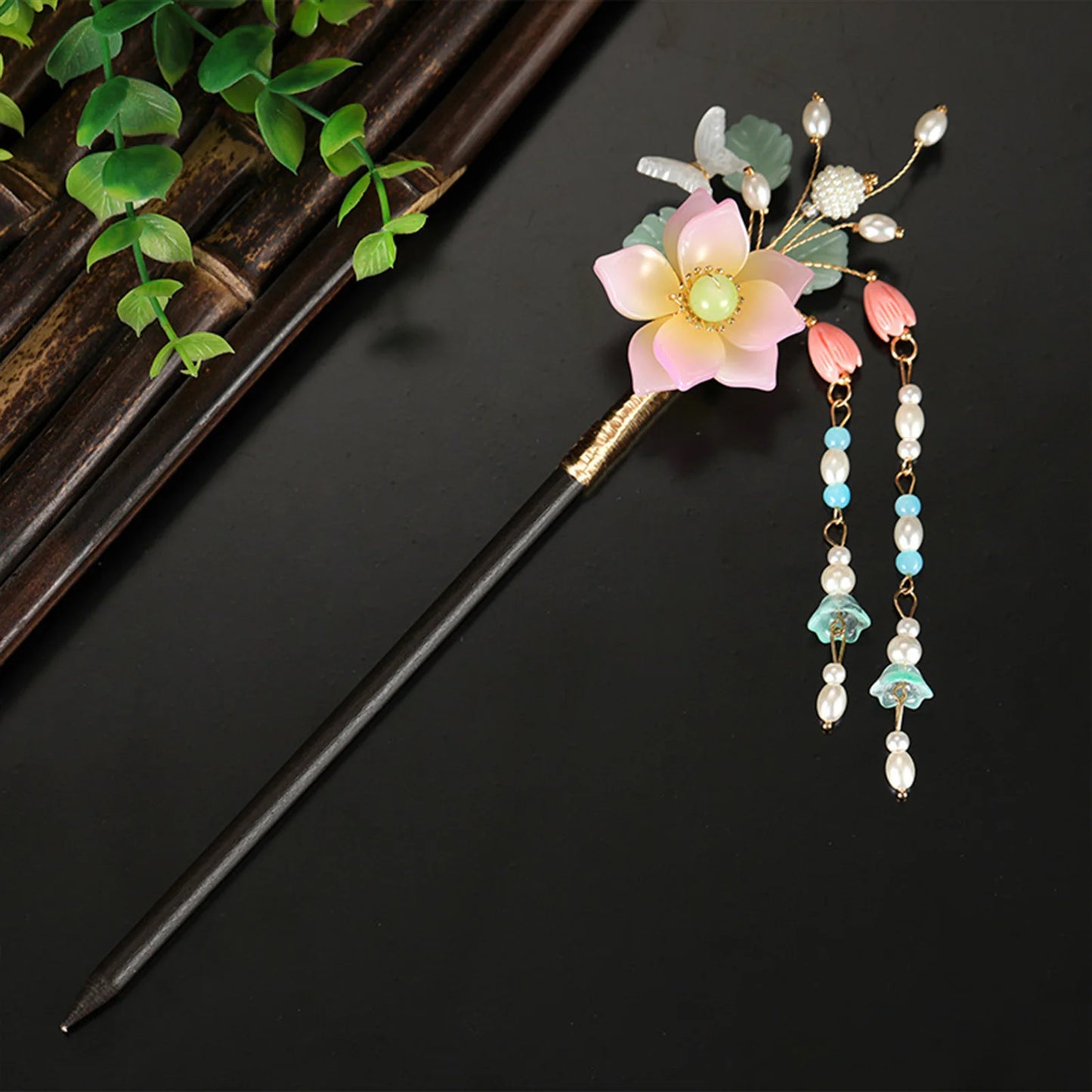 Pearl Rhinestone Flower Hairpins Hair Accessories Pearl Hairpins Flower Hair Pins Hair Ornaments Hair Stick