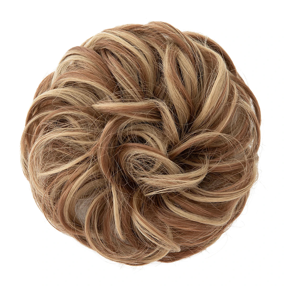 Synthetic Messy hair piece Daily Use Chignon Scrunchies Fake Elastic Hairpiece Blonde Brown Donut Bun For Women