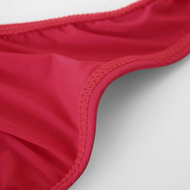 Men's Seamless Breathable Briefs Ultra-thin See-through Low-rise Underwear Sexy Transparent Low Waist Seamless Men's Solid