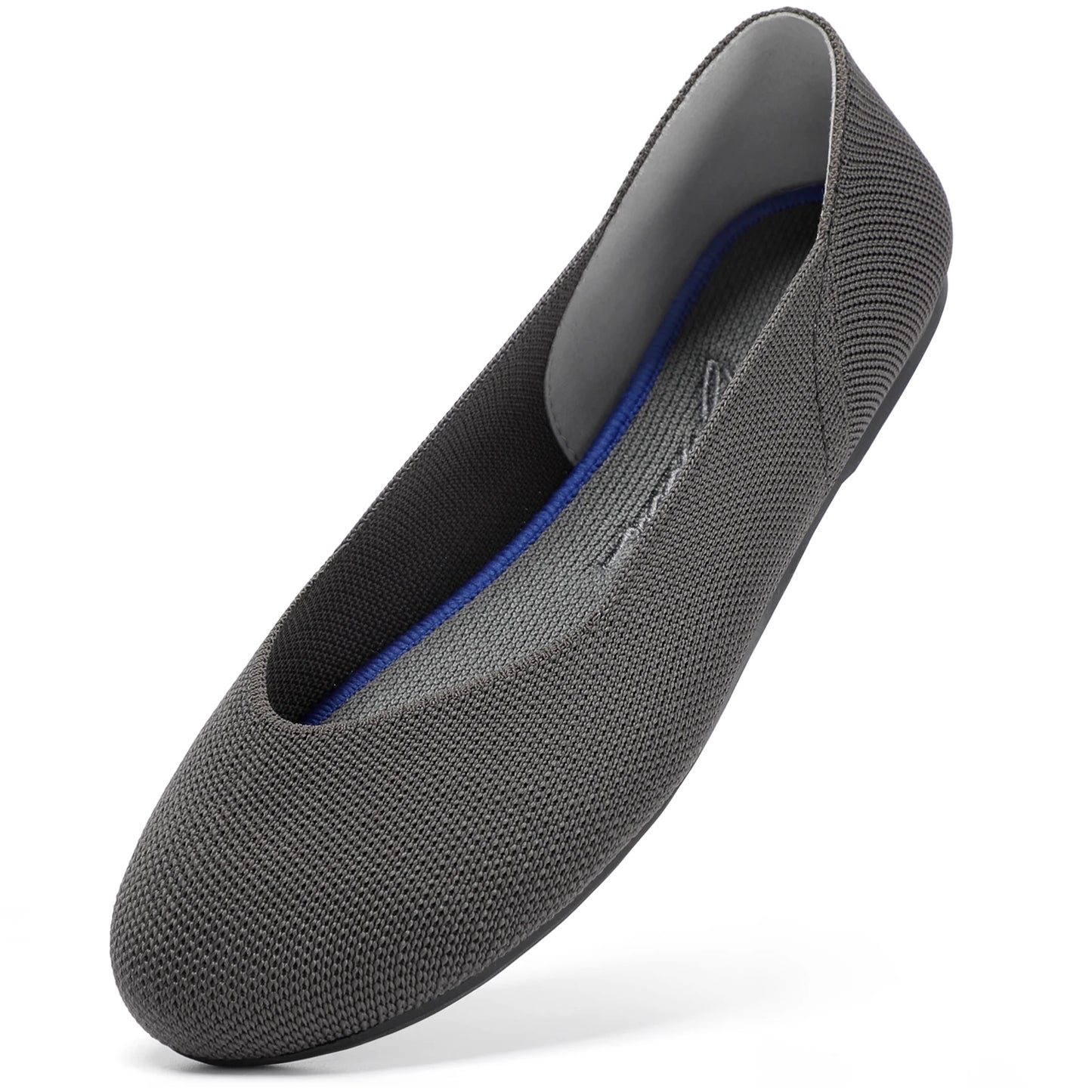 Ballet Flats Comfortable Knit Flat Shoes for Office Work Washable Casual Dress Shoes