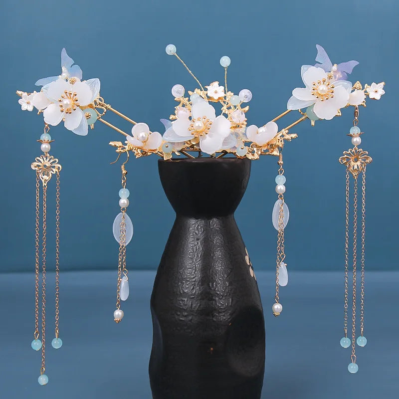 Hair Accessories & Earrings Set Hair Clip Hairpins Hair comb Bridal Headdress Retro Hair Accessories Headwear Gift Earrings