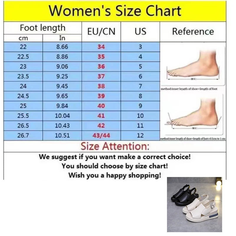 Summer Wedge Platform Sandals Fashion Retro Beach Shoes Ladies Casual Peep Toe Soft Comfortable