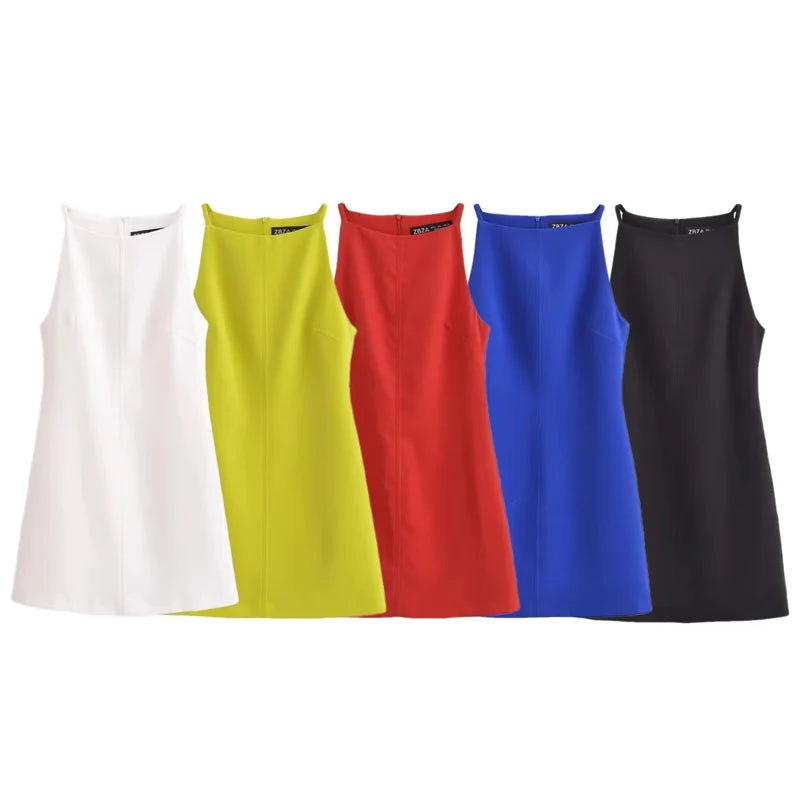 Fashion Summer Dresses Women's Dresses Bodycon Sleeveless Mini Dress Vacation Dresses