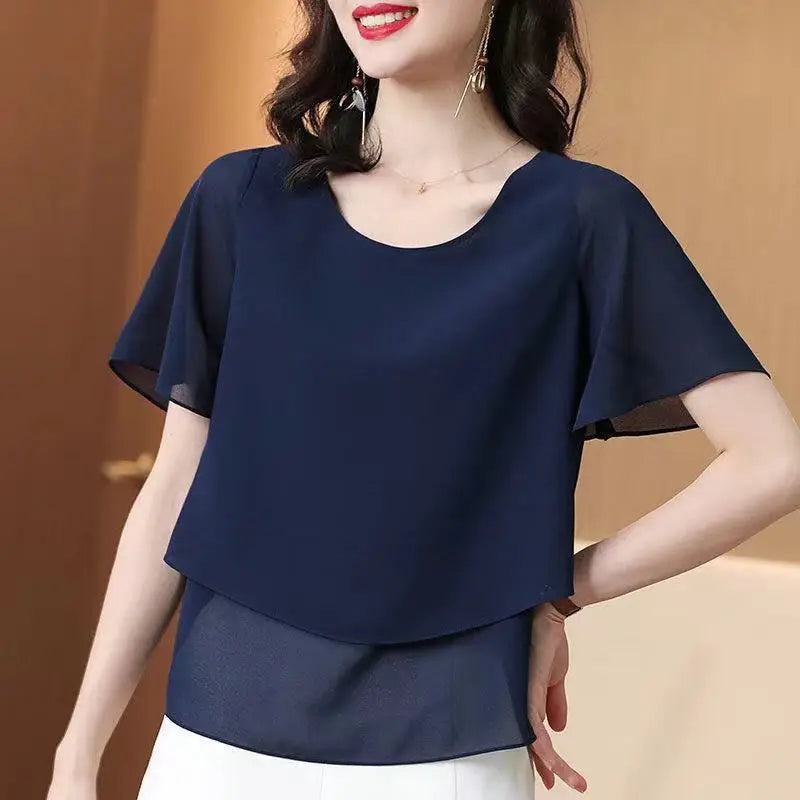 Solid Color Short Sleeve