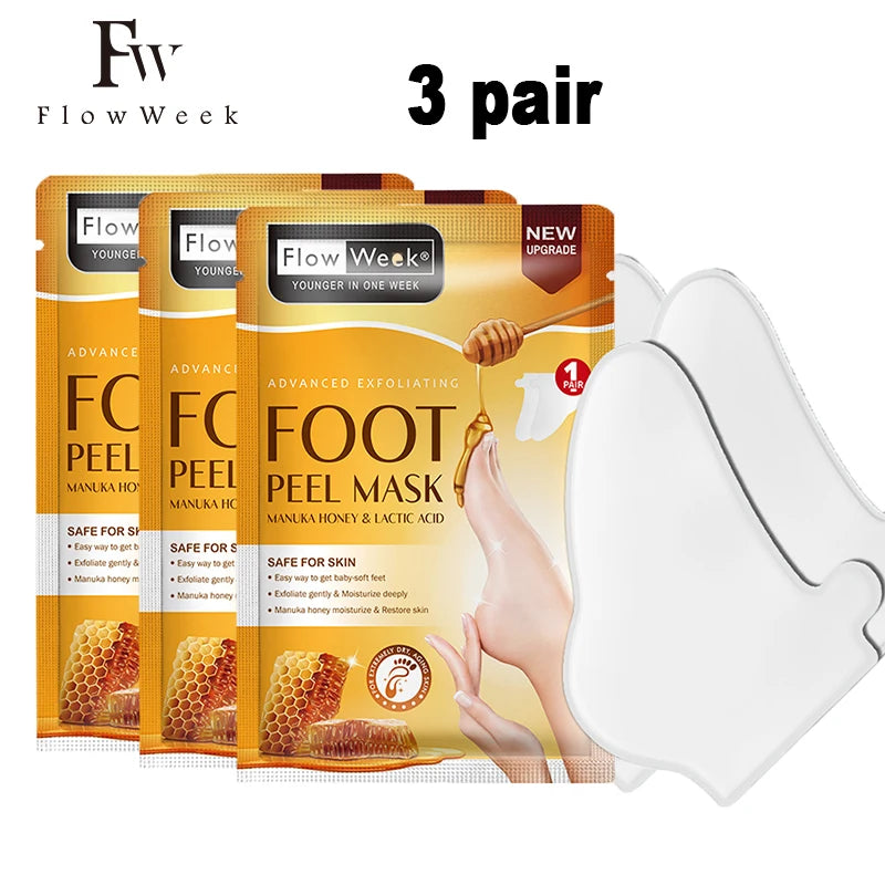 Peeling Foot Mask Repairs Heels & Removes Dry Dead Skin Feet Exfoliating
