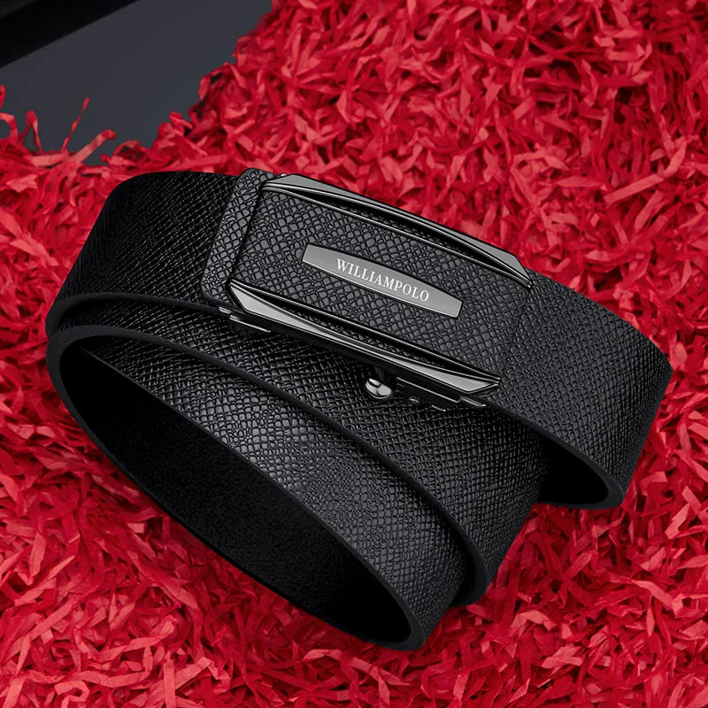 Fashionable and personalized waistband, minimalist toothless automatic buckle belt