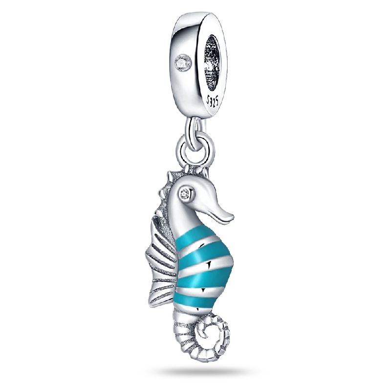 Luminous Ocean Series 925 Silver Turtle Charm Suitable for Pandora Bracelet