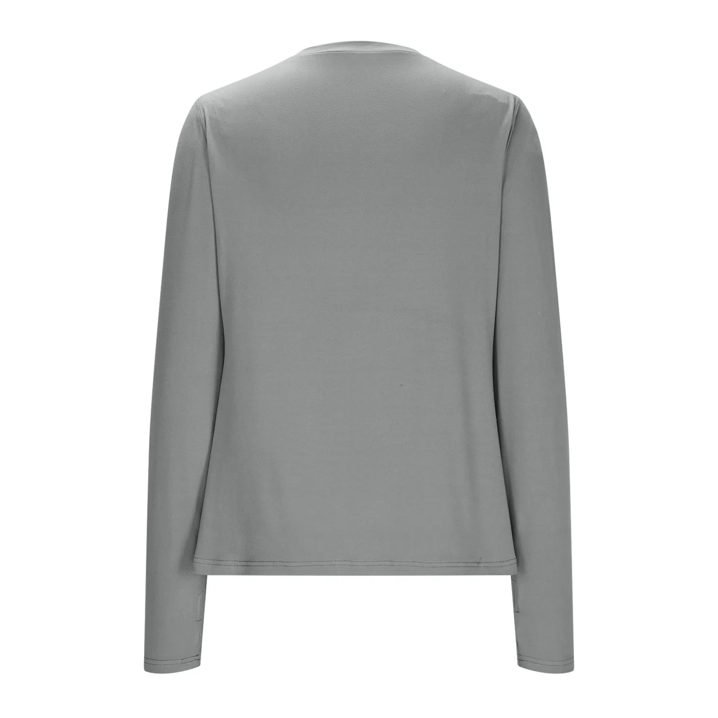 Casual Long Sleeve Women T-Shirt Round Neck  T Shirts Elegant Ladies Glove Finger Tees Tops