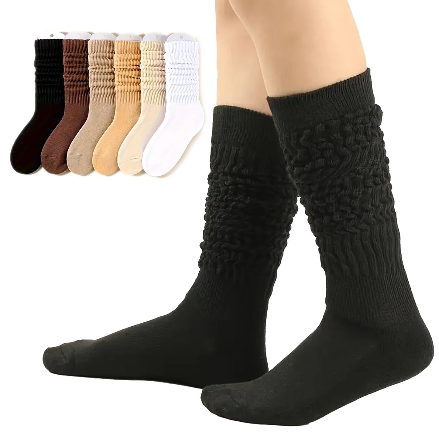 Fashion Calf Socks Multi Color Option Breathable Cotton Socks