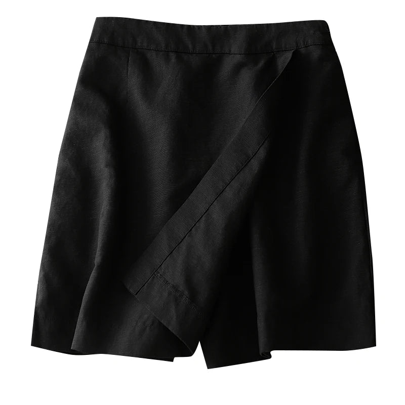 Women's Summer Sports Shorts Fashion Culottes Solid Casual Culotte Pants Elastic High Waist Shorts Streetwear
