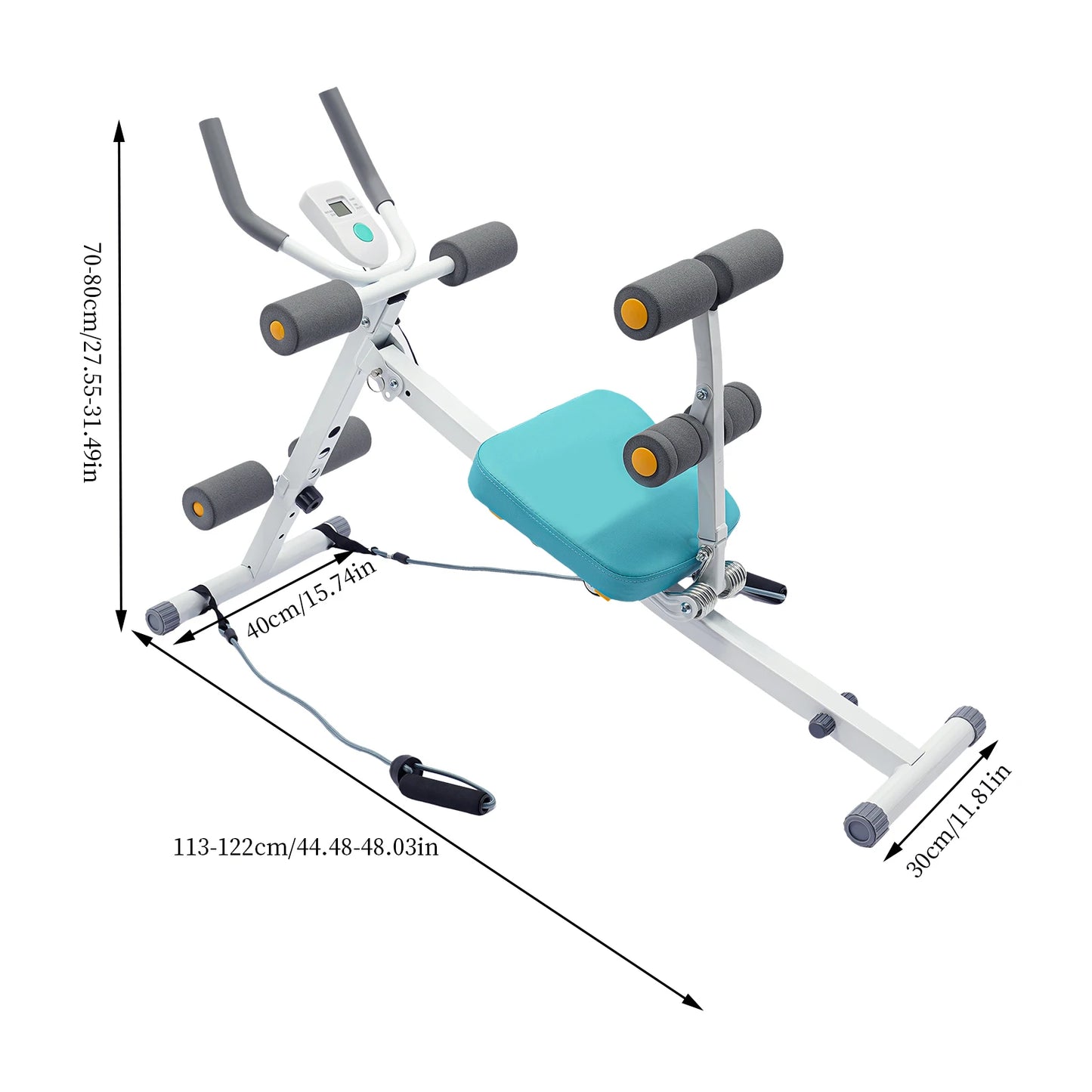 Abs Workout Equipment for Home Gym, Whole Body Workout Waist Trainer for Women&Men, Core Abs Exercise Machine 120kg