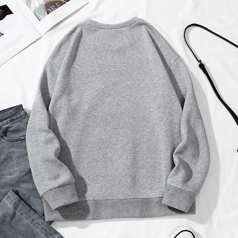 Long Sleeved Women Tops Fashion T-shirt Tee Casual Printing Pullover