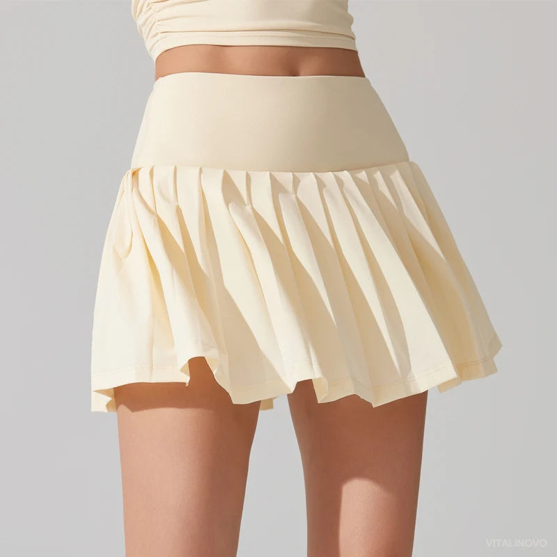 Pleated Tennis Skirt for Women with Pocket Shorts Women's High Waisted Lightweight Athletic Golf Tennis Skorts Skirts Flowy