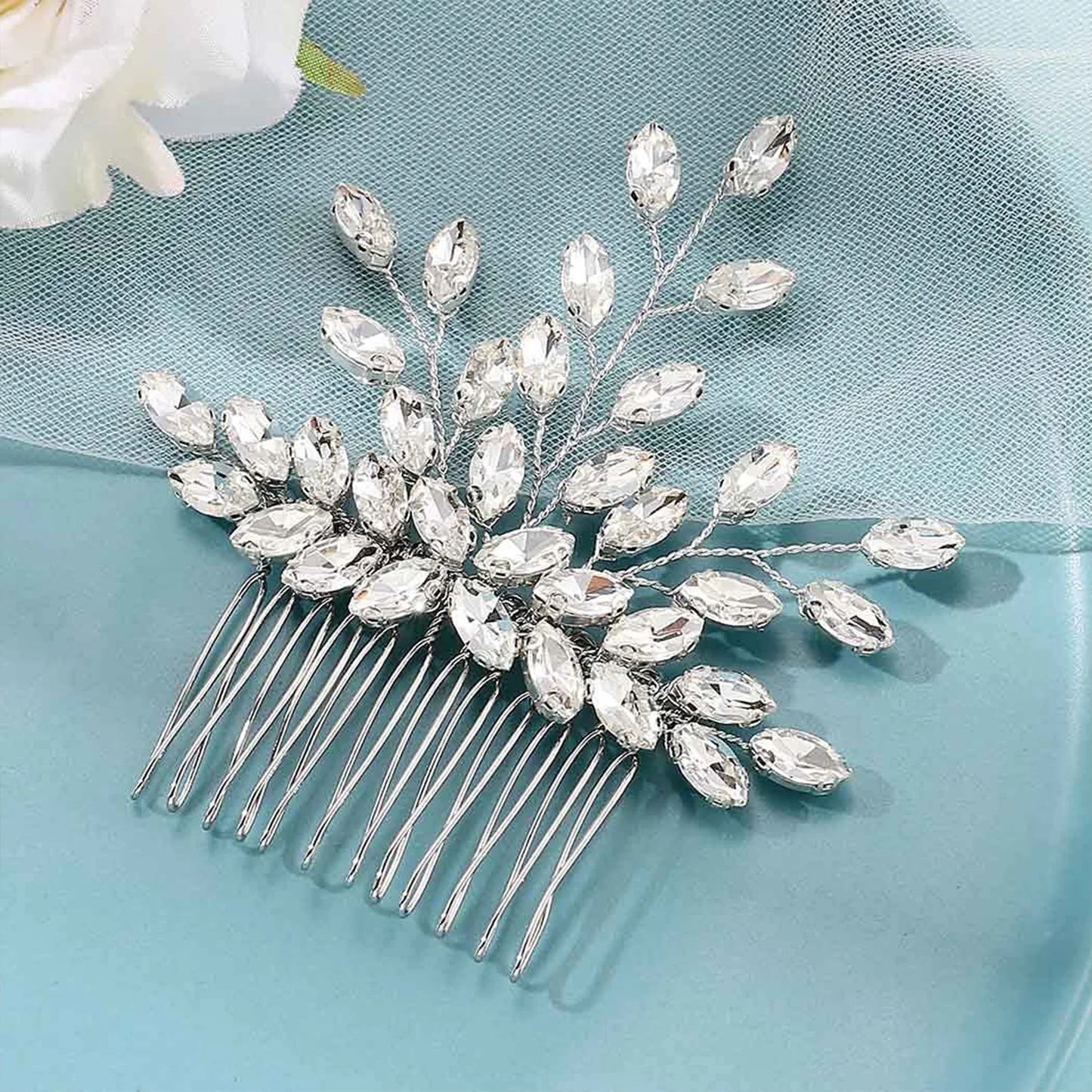 Comb Head Jewelry Bride Hair Clips Headpiece Crystal Women Bridal Hair Accessories Women Hair Ornaments