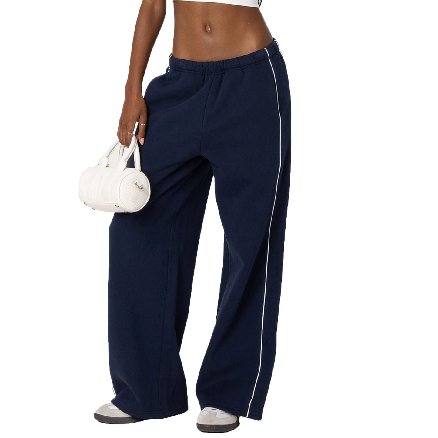 Women s Winter Joggers  Drawstring Waist Cozy Athletic Pants with Side Pockets and Fleece Lining