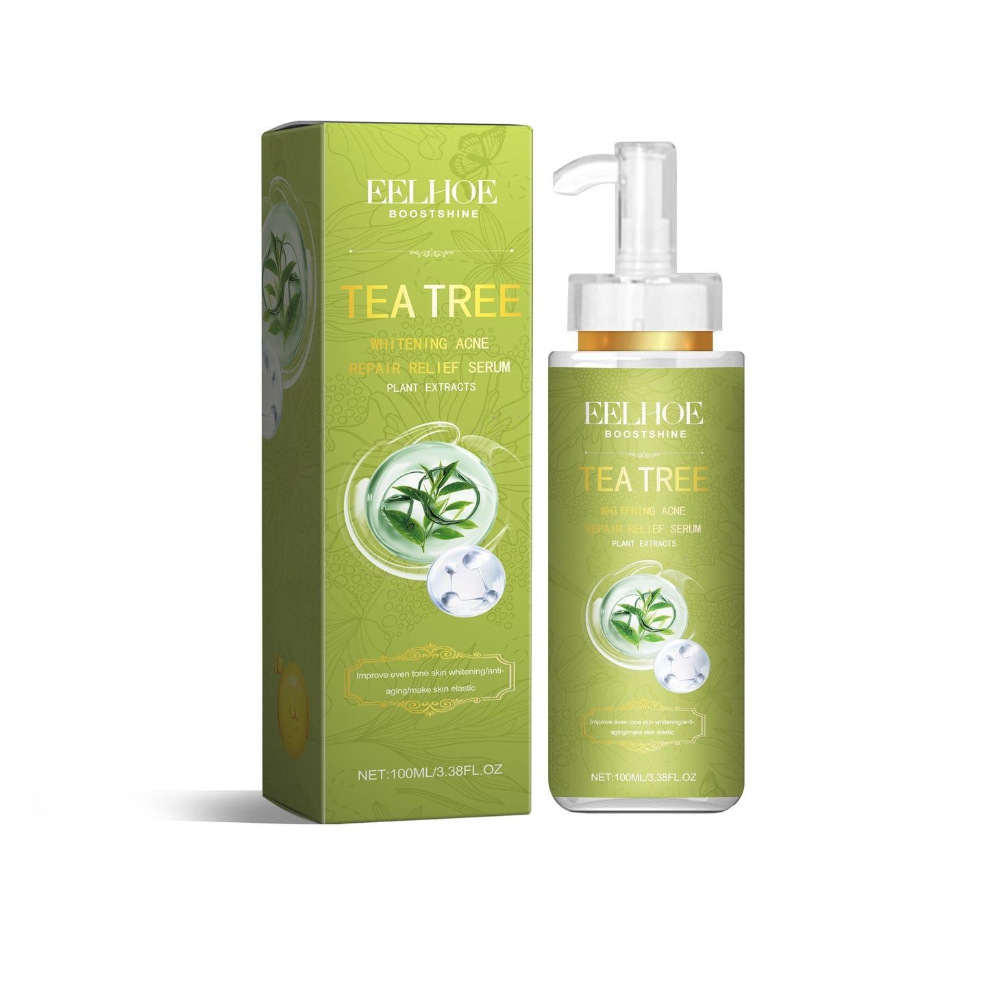 Tea Tree Oil Essence for Acne Scar Reduction Moisturizing and Pore-tightening