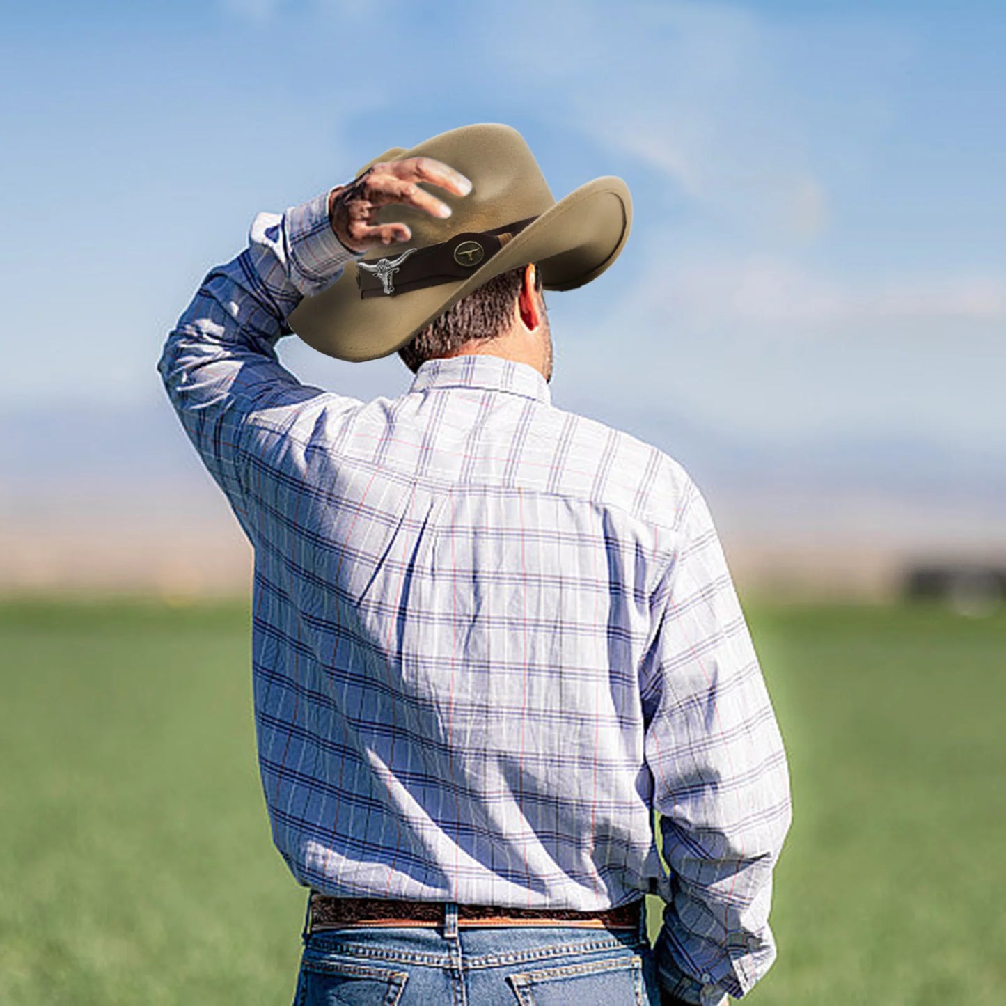 Western Cowboy Hats with Shapeable Wide Brim Unisex