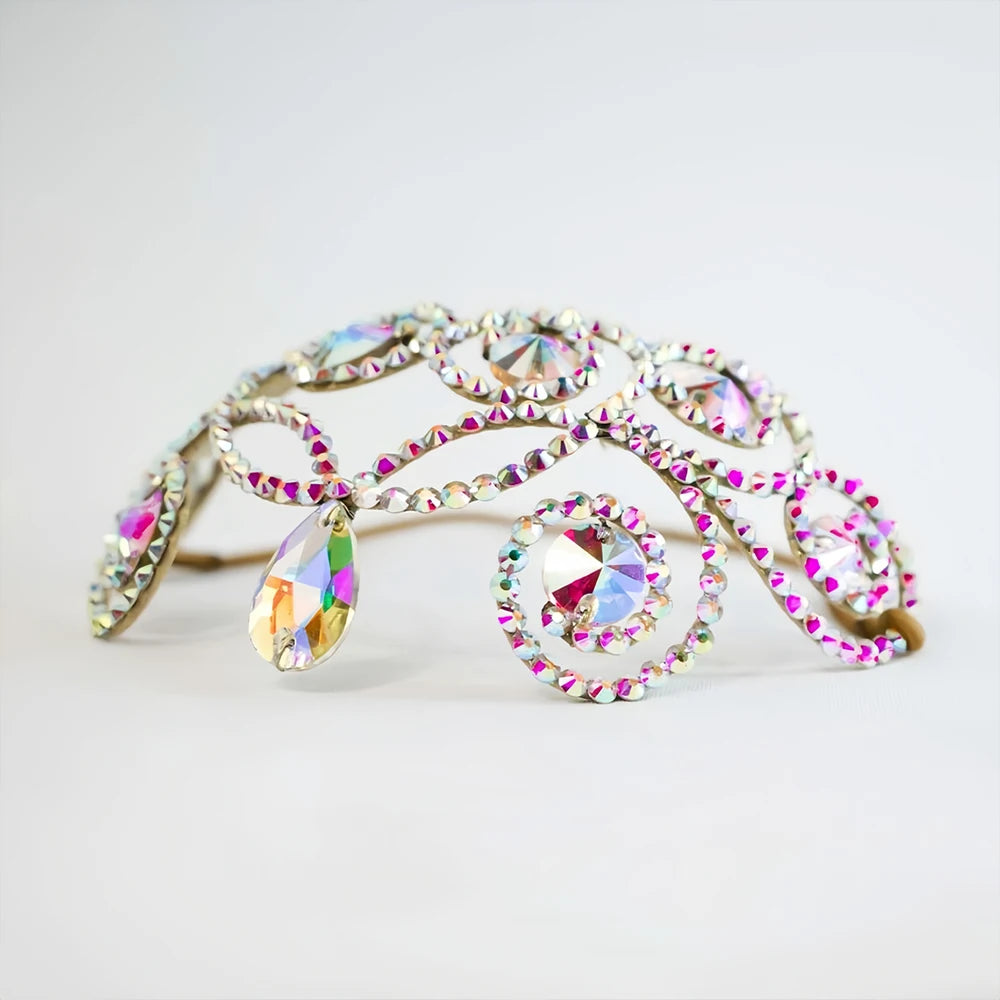 Forehead Chain  Head Decoration Colourful Geometric Rhinestone Headpiece