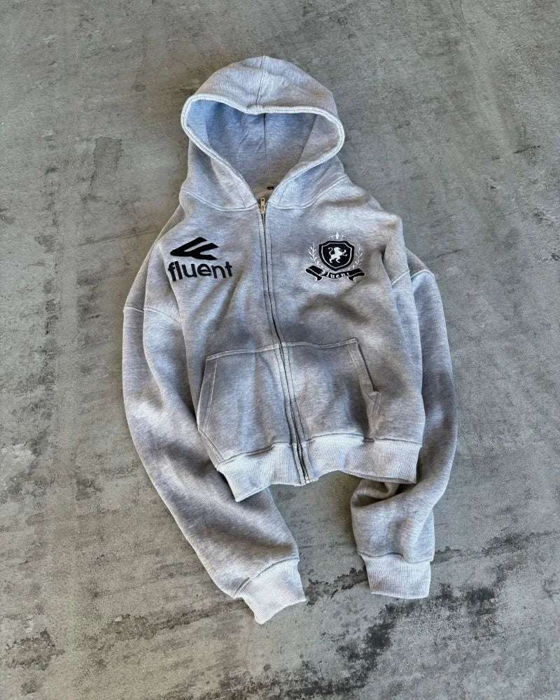 Winter Street vintage alphabet Embroidery hoodie for men  fashion suit for men couple casual loose tracksuit