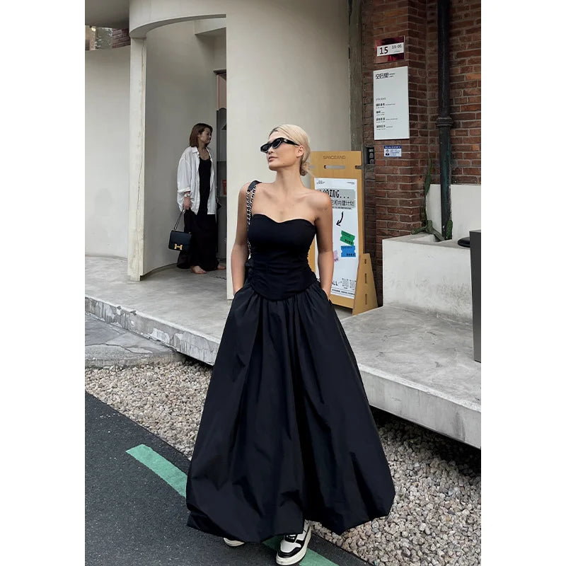 A-line Half Length Skirt High Waist