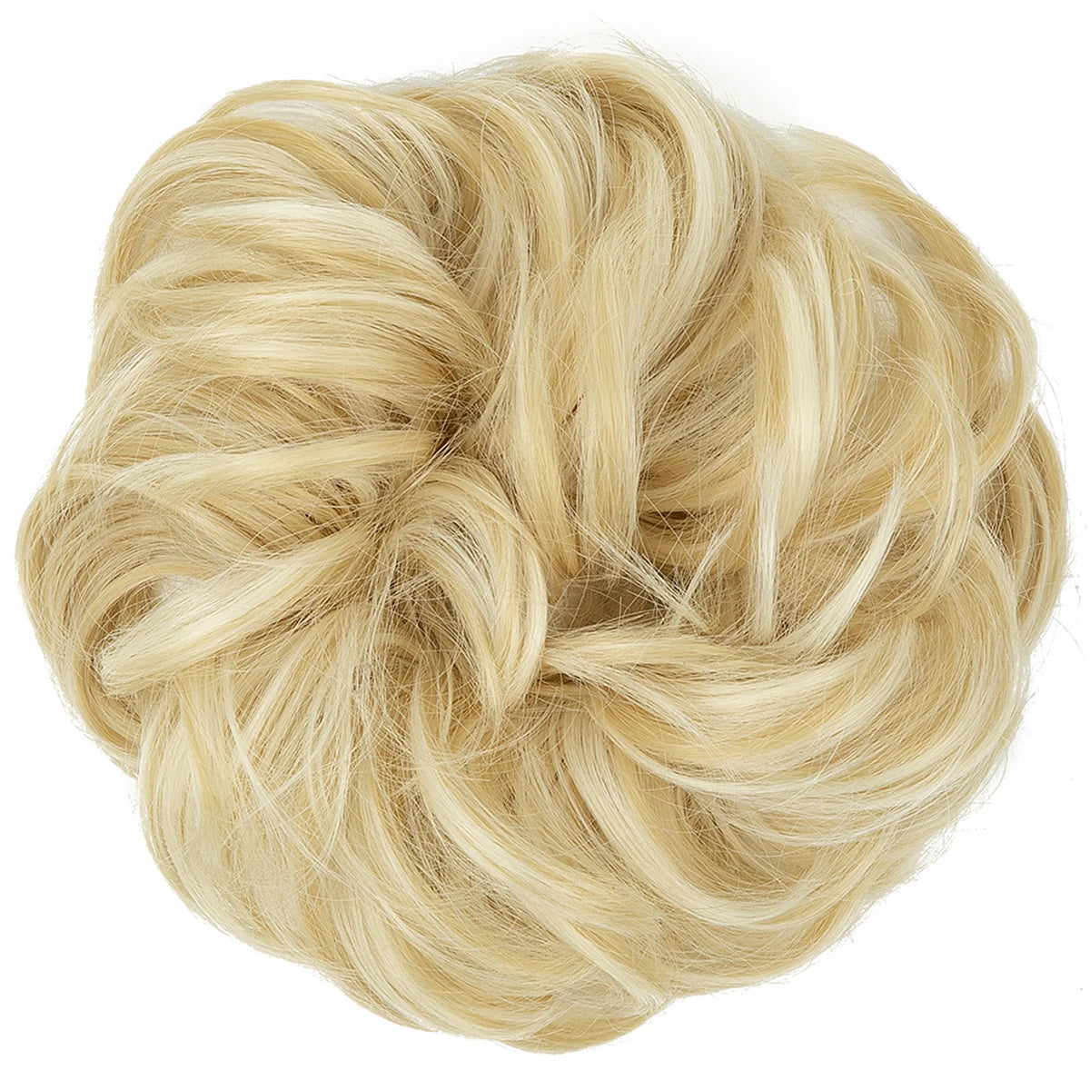 Synthetic Messy hair piece Daily Use Chignon Scrunchies Fake Elastic Hairpiece Blonde Brown Donut Bun For Women