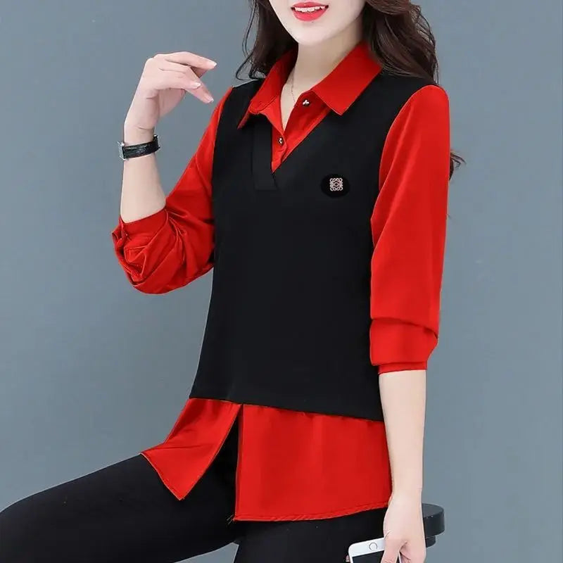 Fake Two-piece Shirt