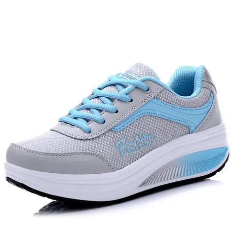 Slope Heel Sneakers Breathable  Shoes Swinging Shoes Fitness Shoes