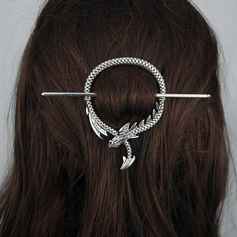 Woodland Goddess Crescent Moon Dragonfly Hair stick Fairy Moon Dragonfly Insect Hair Barrette Hairclip For women