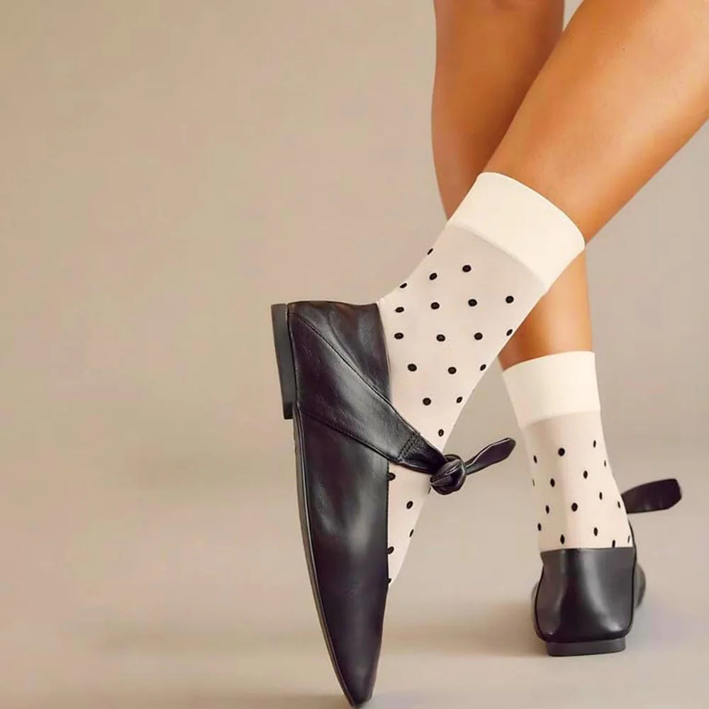 Cute Square Toe Ballet Shoes Fashion Flat Bow Mary Jane Pumps