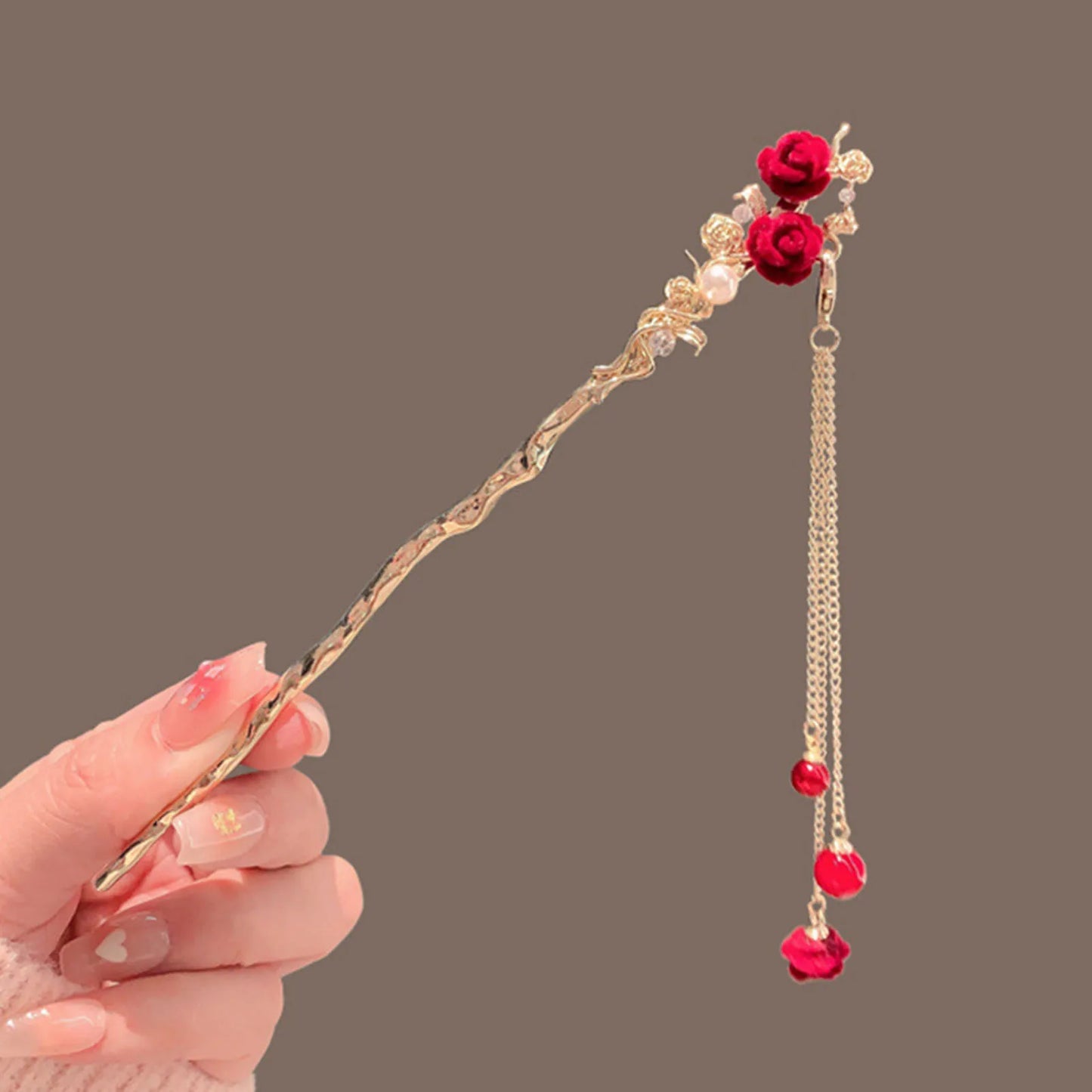 Pearl Rhinestone Flower Hairpins Hair Accessories Pearl Hairpins Flower Hair Pins Hair Ornaments Hair Stick