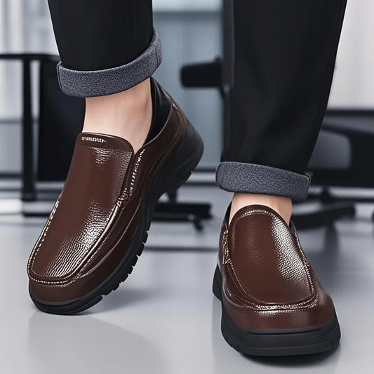 Leather Shoes for Men Wedding Formal Oxfords Business Casual Office Work Shoes for Men Classic Luxury Pointy Men's Dress Shoes