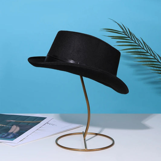 Vintage Style Wool Felt Trilby Hat Classic Jazz Retro Fedora Panama Hat